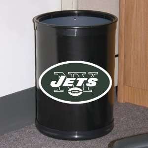  New York Jets Black Team Wastebasket: Sports & Outdoors