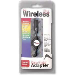  Just Wireless 3.5mm to 2.5mm Stereo Headset Adapter 08351 
