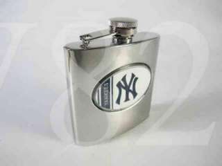 MLB New York Yankees 6oz Stainless Steel Hip Flask  