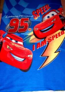 Cars Lightning McQueen I am Speed Fleece Panel Fabric  
