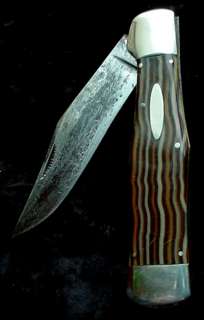 old Folding Hunter Jack Knife WESTERN STATES COKEBOTTLE vintage 