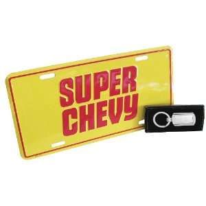  Super Chevy License Plate with Key Chain Chevrolet 