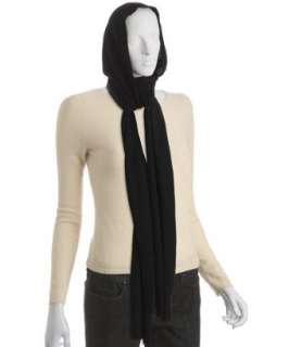 MICHAEL Michael Kors black metallic hooded long scarf   up to 