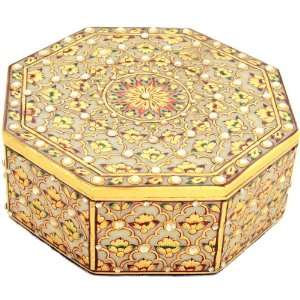  Decorative Marble Box with Cover   Marble Sculpture