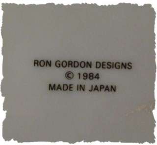Vintage 1984 Ron Gordon Designs Holiday Penguin Plate  