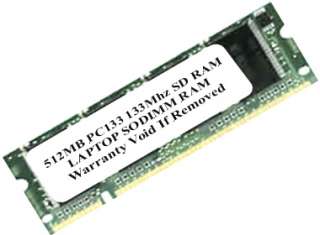 512B PC133 SODIMM 144PIN LOW DENSITY Memory For LAPTOPS / NOTEBOOK