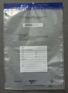10x13 Plastic Security Deposit Bags, Clear, 100/pack  