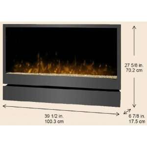 DWF36PG Inspiration Wall Mount Electric Fireplace With Life Like Flame 
