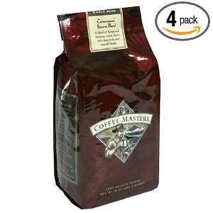    Reserve Blend, Whole Bean, 12 Ounce Valve Bag, (Pack of 4