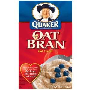 Quaker Oat Bran Hot Cereal   12 Pack  Grocery & Gourmet 
