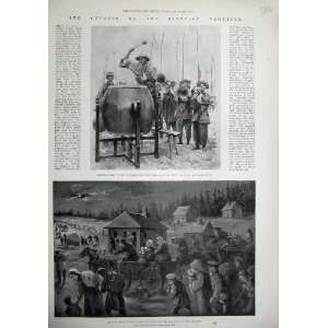  1900 Chinese Army Trumpets Big Drum Russian Peasants