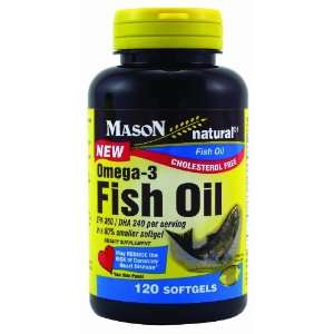  Mason Vitamins Fish Oil Omega 3 Softgels, 120 Count 