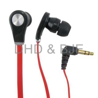   5mm Earbud Earphone Headset For i phone  MP4 Player PSP Red  