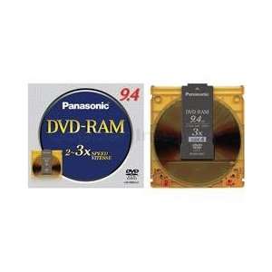 com Panasonic PANASONIC LM HB94LU 3X REWRITABLE DOUBLE SIDED DVD RAM 