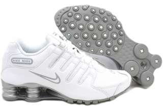 New Women Nike Shox NZ SL Leather White/Silver Running Shoes Sneakers 
