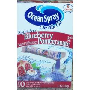 Ocean Spray on the Go Sugar Free Blueberry Pomegranate Powdered Drink 