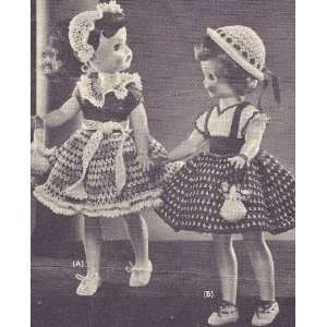  Vintage Crochet PATTERN to make   Polly Molly Doll Clothes 