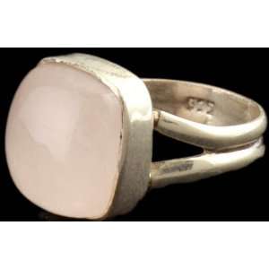  Rose Quartz Ring   Sterling Silver 