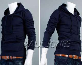 New Men Stylish Slim Fit Jackets SPORT Coat Casual hoodies PULLOVER XS 