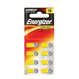  Energizer Hearing Aid Batteries, Size 10 Health 