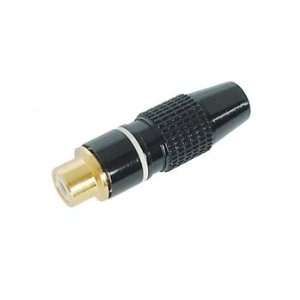    Velleman CA061W GOLD TIP RCA JACK WHITE BAND