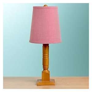   Chambray Porch Post Lamp   Shade (Red Chambray) 9h