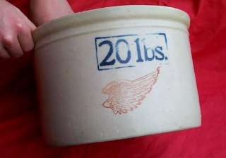   Red Wing Stoneware Twenty 20 Lbs Pound Butter Crock NICE ONE  