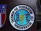 Embroidered Uniform Patch Intl Tae Kwon Do Federation