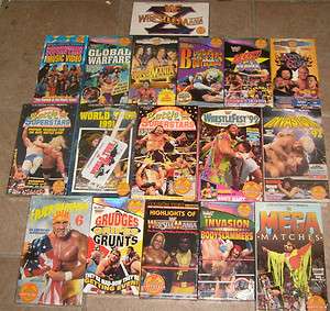17 CLASSIC WWF 1980s VHS TAPES SEALED HOGAN & MORE  