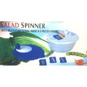  Salad Spinner w/ Multi Functional Base and 5 Inserts 