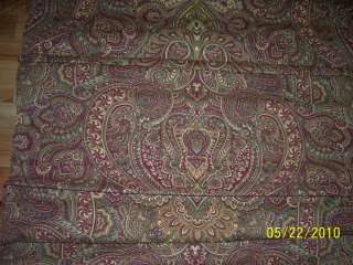 NEW JC PENNEY THERMAL FABRIC ROMAN SHADE WENDY PAISLEY PRINT 31 X 64 