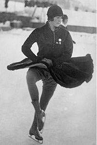 Vintage 1930s DELICATE FEMALE FIGURE SKATER sterling silver sports 