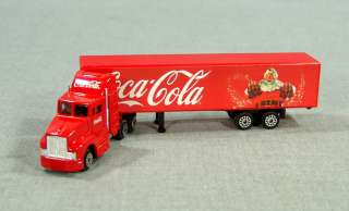   CLAUS COCA COLA BOTTLE CARGO TRAILER RED TRUCK MODEL TOY * MINT  