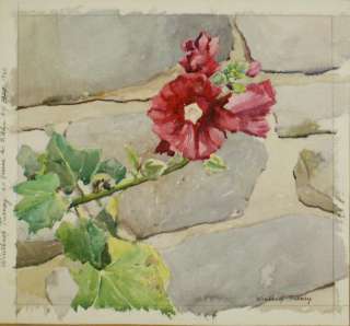 Winthrop Turney Listed American Artist Watercolor 1940  