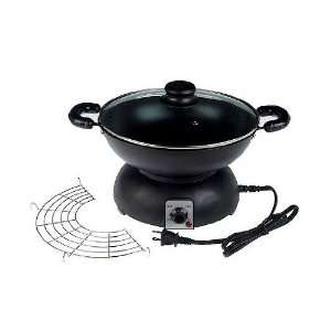  Deni Nonstick Electric Wok with Glass Lid & Drip Rack 