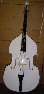 NEW WHITE 3/4 SIZE ACOUSTIC UPRIGHT / STANDUP BASS   