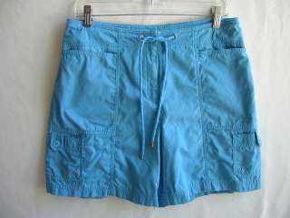 Jones New York Signature Petite Womens Shorts 10P blue  