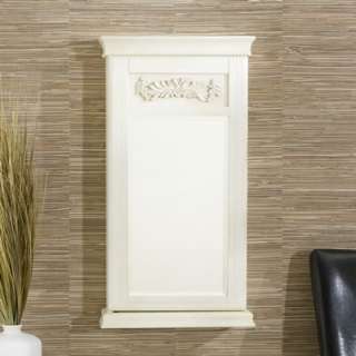 New Imperial Wall Mount Jewelry Armoire   Antique White ( 