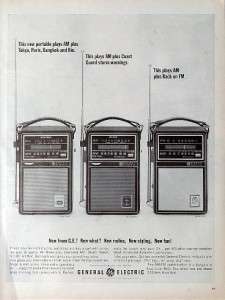 1964 GENERAL ELECTRIC short wave/Radio vintage ad  