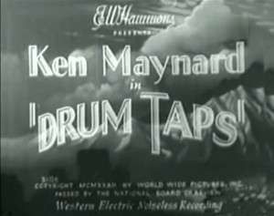 Drum Taps DVD 1936 Ken Maynard Western Slim Whitaker  