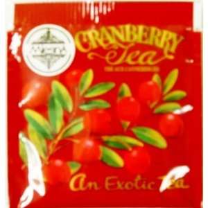 Mlesna Brand Cranberry Flavored Tea Gourmet Individually Wrapped Tea 