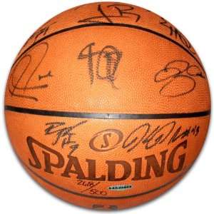   Team Signed Spalding Official NBA Basketball w/10 Sigs: Sports