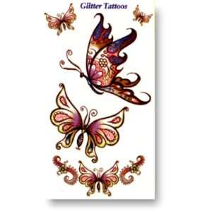  Glitter Butterfly Temporary Tattoos: Everything Else
