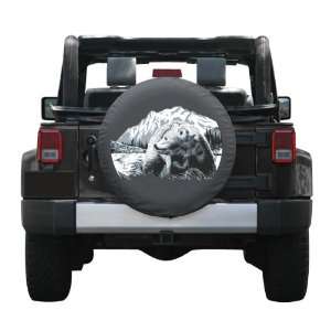  32 Boomerang Wildlife Series Spare Tire Cover   Grizzly 