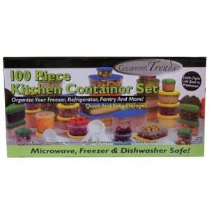  100 Piece Food Storage Containers