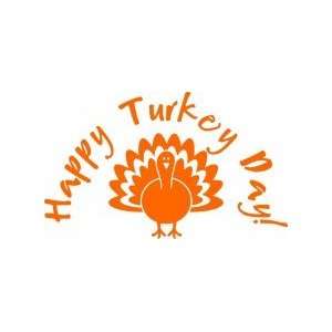 Vinyl Wall Decals   Thanksgiving (happy turkey day)   selected color 
