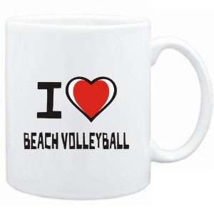    Mug White I love Beach Volleyball  Sports