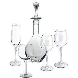  Lalique Royal Water Glass Set Of 2   7 4/5 in Kitchen 
