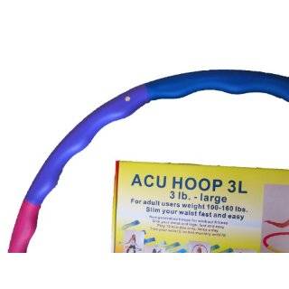 Weighted Sports Hula Hoop for Weight Loss   Acu Hoop 3L   3 lb. large