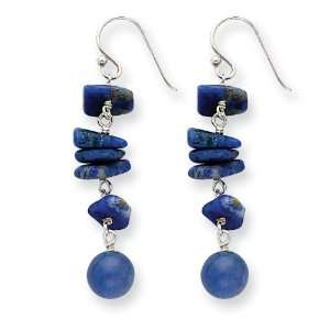   Silver Sodalite & Blue Agate Earrings West Coast Jewelry Jewelry